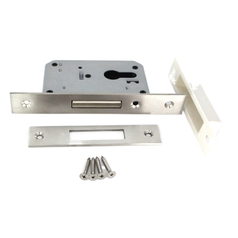 40 Acero inoxidable puerta corredera doble gancho cuerpo de la cerradura puerta corredera balcón aleación de aluminio accesorios de la cerradura de la puerta