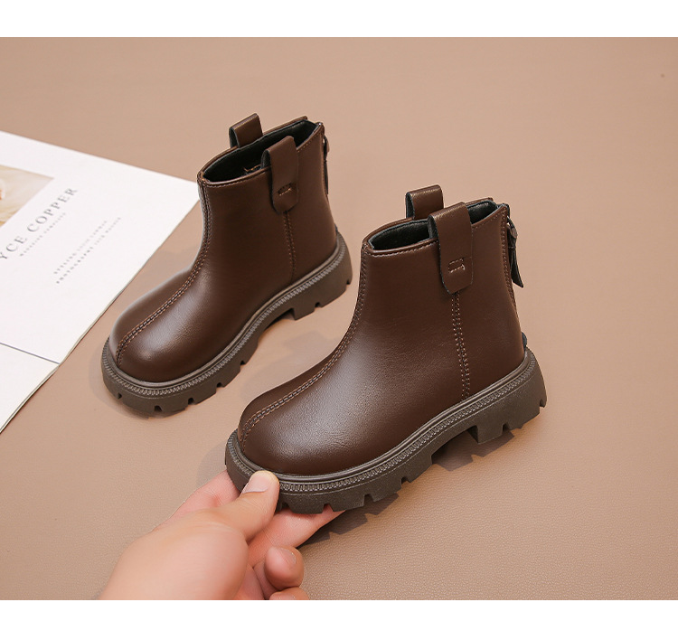 Kinder Martin Boots Warm Aus Samt Leder Für Jungen Und Mädchen_voghion.com