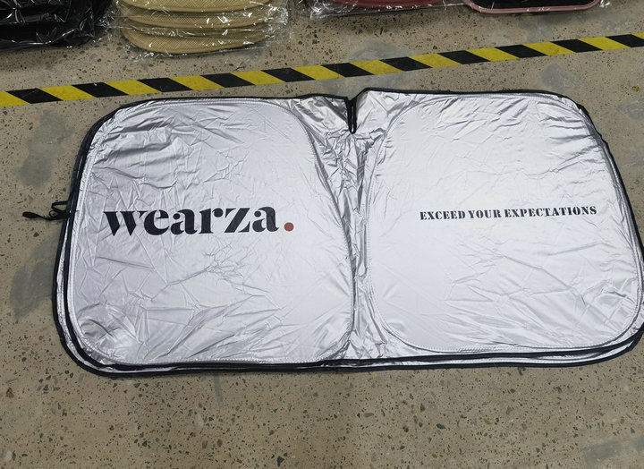 Sun visor car front gear sun visor car titanium silver heat insulation heat protection UV heat release sun protection opaque
