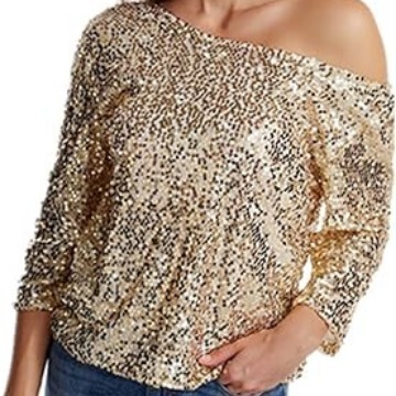 2025 European and American New AliExpress European and American New Loose Sequin Slant Shoulder Short Sleeve Casual Sequin Deep V Shirt 2025 European and American New AliExpress European and American New Loose Sequin Slant Shoulder Short Sleeve Casual Sequin Deep V Shirt
