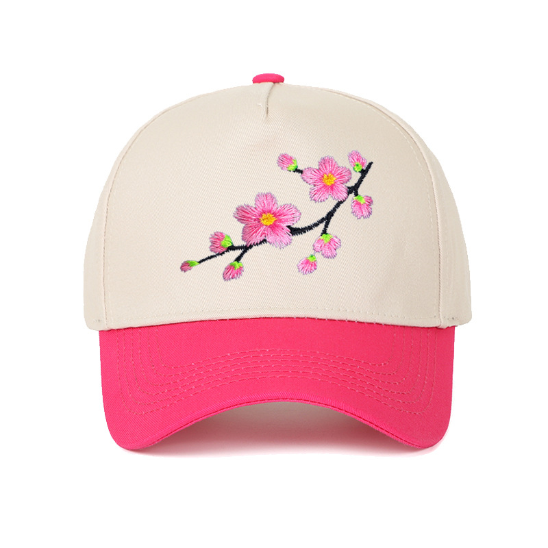 Sombreros de mujer bordado diy hacer bordado creativo casual blando sombrero de boca de pato sombrero protector al aire libre sombrero de sombrero