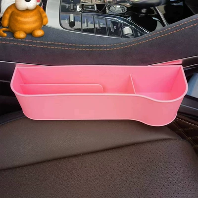 Car Gap Storage Box Fit — Car storage bag/box - carbon-fiber-texture-pink-passenger-car