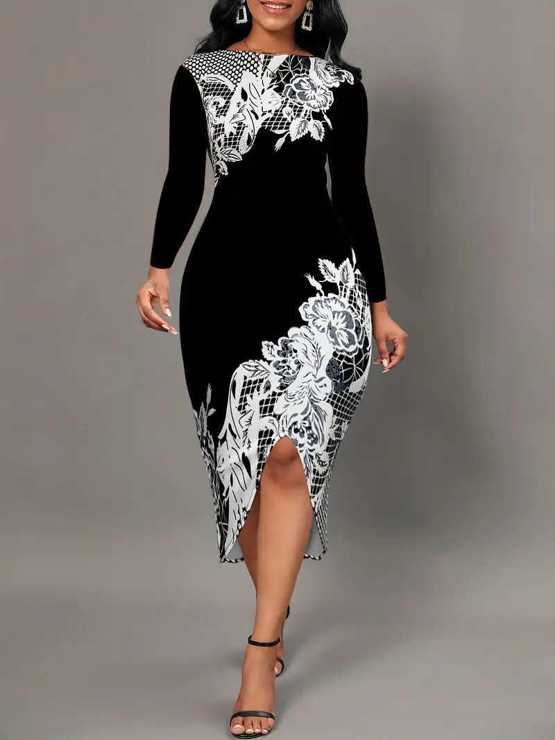 Robe Cheongsam cintrée à la taille, style urbain, élégante et décontractée_voghion.com