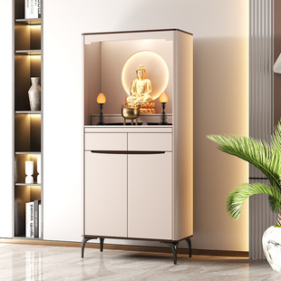 Altar Cabinet for Buddha, Offering Table for the God of Wealth, Incense Stand, Shrine, Modern Minimalist Small Buddha Table for Home Use
