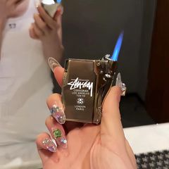 【一件代發】潮牌SITUXI打火機大鋼炮金屬質感高級感直衝藍焰送男