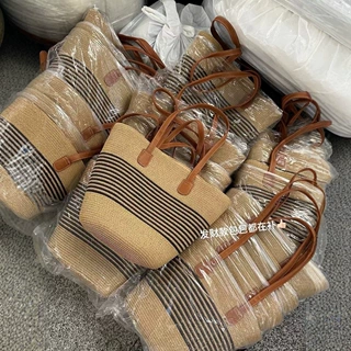春夏度假出行草编包包女大容量草包可折叠的旅行包斜挎简约休闲