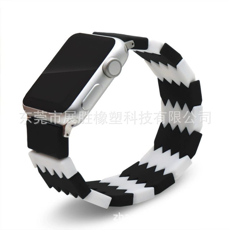 Подходит для Apple Watch (новые поколения 1/2/3/4/5/6/7/SE), цветной силиконовый желейный ремешок