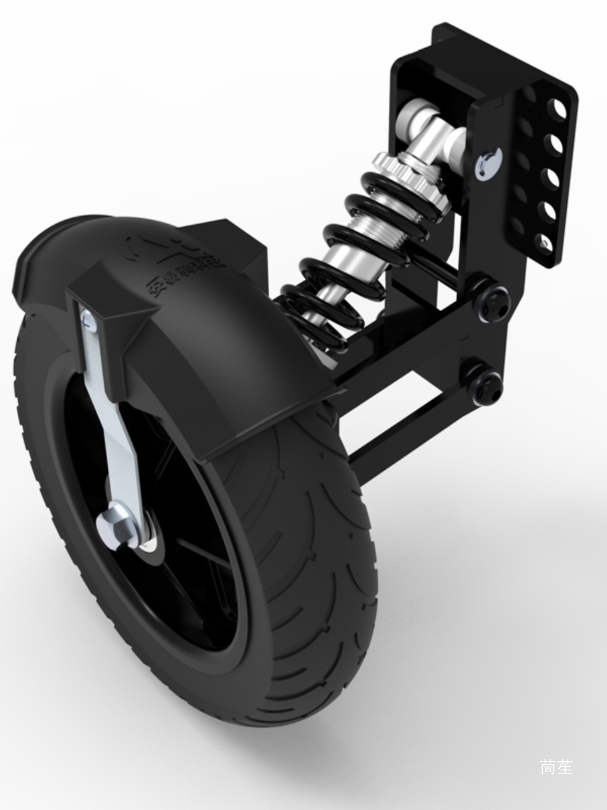 Electric vehicle mudguard, anti-slip wheels, auxiliary wheels for beginners learning to ride, balance wheels, black and red, for beginners learning to ride