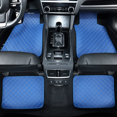 Universal Foot Pad tools required, quick installation, easy - blue-football-pattern