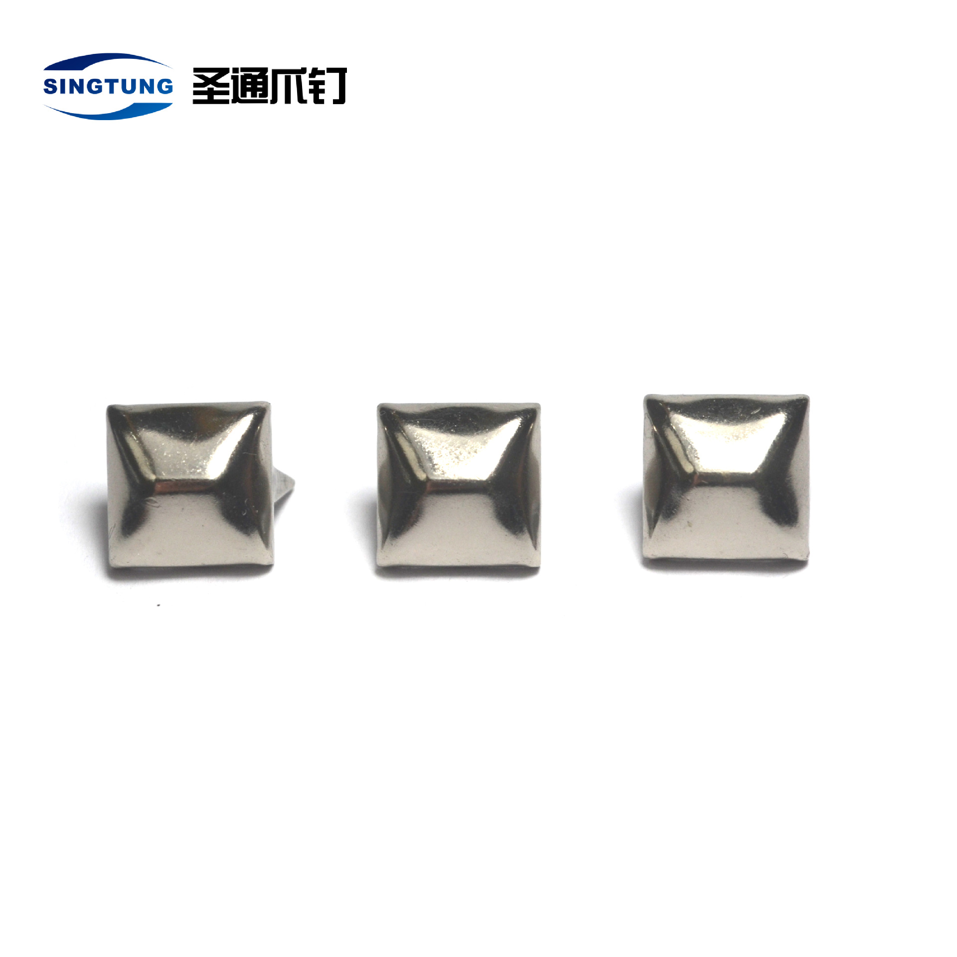 【厂家批发】斜面四方爪钉铁铜 五金 皮具鞋包装饰辅料