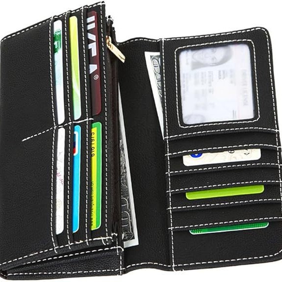 Suphiar personalizado comercio exterior transfronterizo larga billetera de damas Europa y América retro gran capacidad billetera de cambio multi-tarjeta