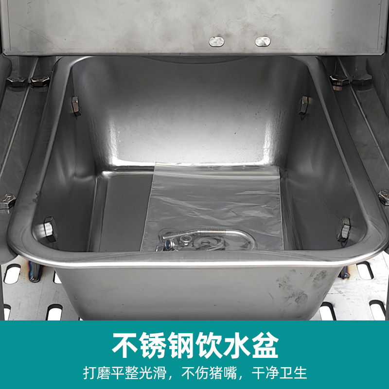 Cuero para beber a prueba de estiércol para cerdos, recipiente para beber automático de acero inoxidable 201 para cerdos, recipiente para beber de control de nivel de agua para granjas
