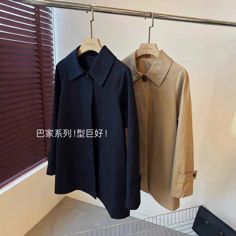 Xiaohe Cabinet 6K Retro Casual Lazy Lapel Long Coat Loose Coat Women's 2025 Spring Coat