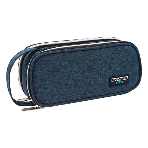 Cross-border Amazon multifunctional creative pencil bag for middle school students large capacity portable simple waterproof stationery bag