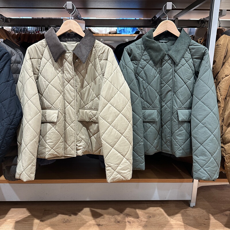 Cotton casual short jacket/plaid women's outerwear jacket 26 autumn and winter warm top R489026/487518