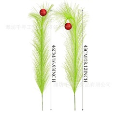 越境新品クリスマスツリー緑の精霊を選んで緑の巻き髪の茎を飾ります。
