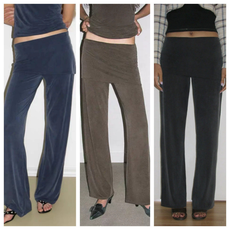 paloma wool Spain 24 New Elastic Soft Casual Culottes Elastic Waist Wide Leg Trousers for Summer Women