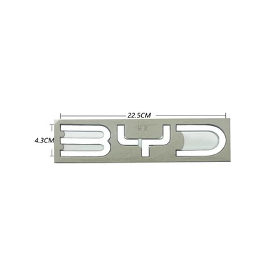 Suitable for BYD overseas vehicle – Car logo - silver-byd-large-logo-43-seal-dmisong-l-model
