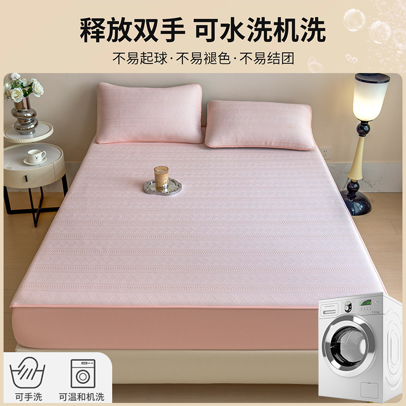 Cama de clase A cubierta de cama 2025 nueva cubierta de cama general de cuatro estaciones cubierta de protector de colchón de algodón intercalado todo incluido cubierta de sábanas