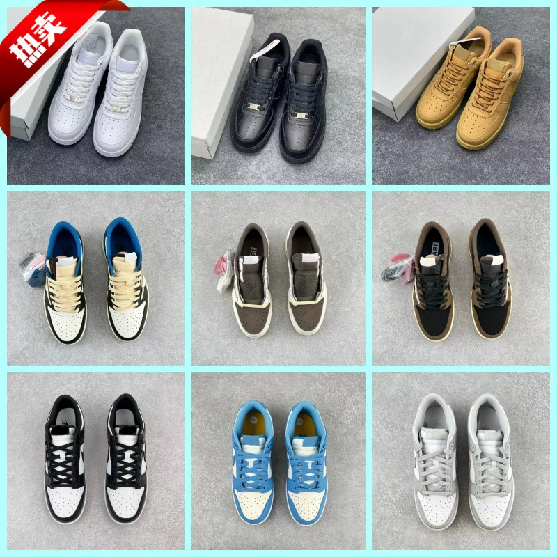 Putian Dunk Panda Air One с чипом Маленькие белые туфли для мужчин и женщин aj Низкополосные молниеносные кроссовки