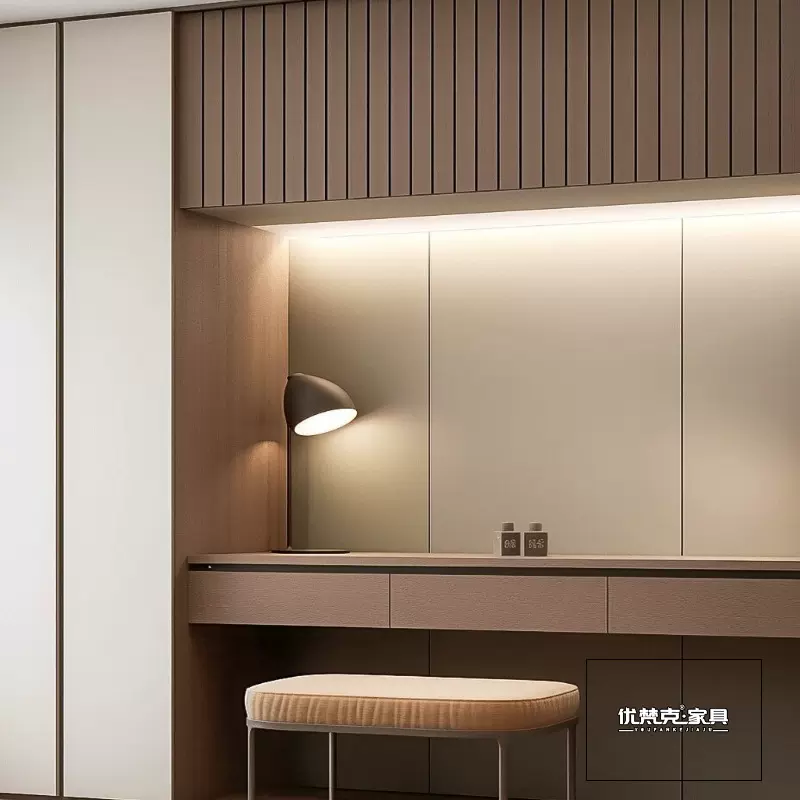 现代轻奢衣帽间橱柜衣柜定制落地简易收纳书架全屋定制