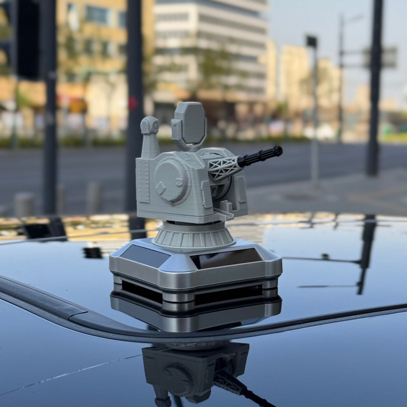 跨境爆款车载玩具太阳能1130同款车载汽车摆件创意自动旋转军迷款|undefined