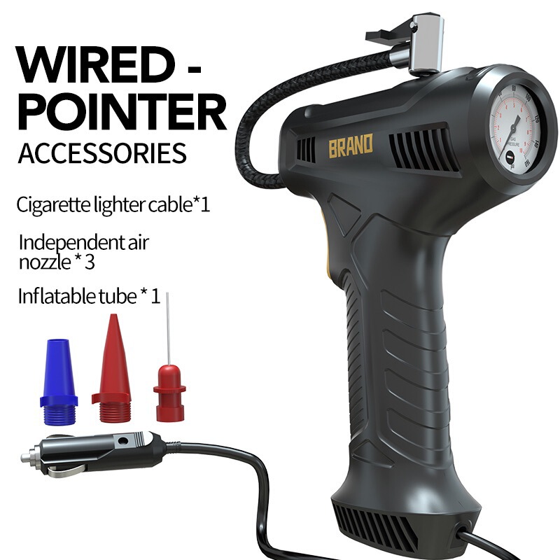Wireless digital multi-mode portable car air compressor gun bicycle tire balloon air pump