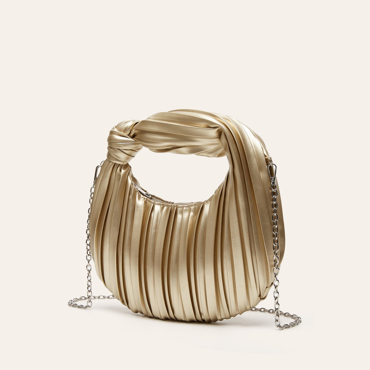 Plissierte Abendtasche Für Damen Handtasche Im Crescent Design_voghion.com