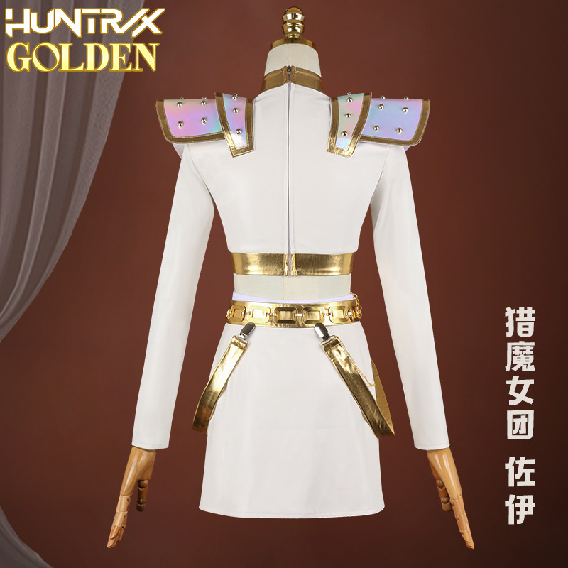 Kpop ハンターウィッチグループ cos 服二次元アニメーションコスプレブラックゴールド歌う服ゾイコスプレ服|undefined