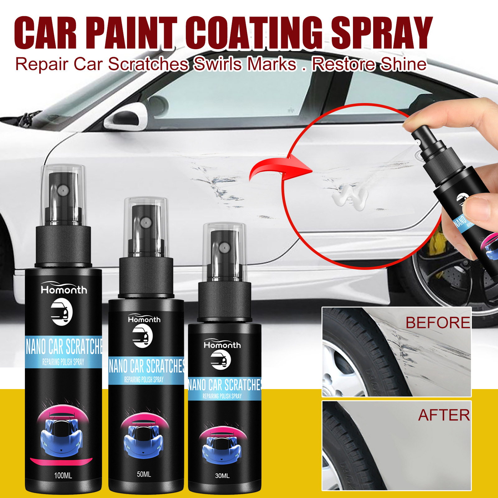 Homonth Scratch Repair Spray Image 3