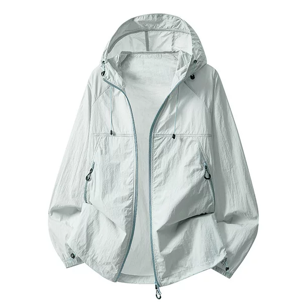 2026 Summer New Sun Protection Jacket for Men and Women, Ice Silk Skin Jacket, UV Protection, Ultra-Lightweight, Breathable, Fishing Sun Protection Coat