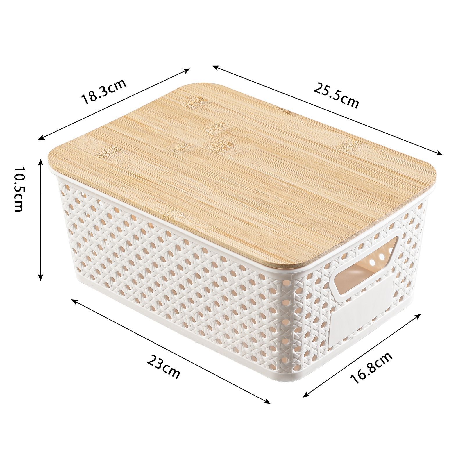 Cestas de almacenamiento de plástico al por mayor transfronterizas cajas de almacenamiento de artículos de escritorio bocadillos rectangulares de juguetes cestas de almacenamiento de artículos