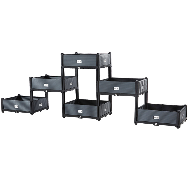 Caja de plantación de vegetales para exterior, extra grande, de plástico profundo, para balcón o patio