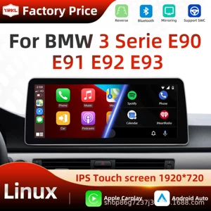 BMW 3 Seriyası E90 E92 12.3 düym Android Avtomobil Naviqasiyası