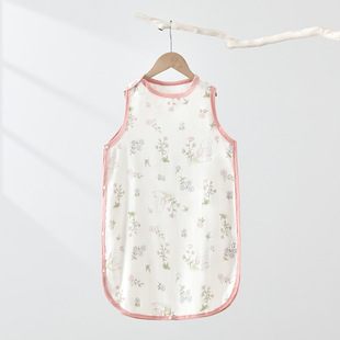 Baby Sleeping Bag Summer Thin Baby Sleeping Cotton Comfortable Infant Cartoon Cute Kidsren Sleeveless Vest Gauze