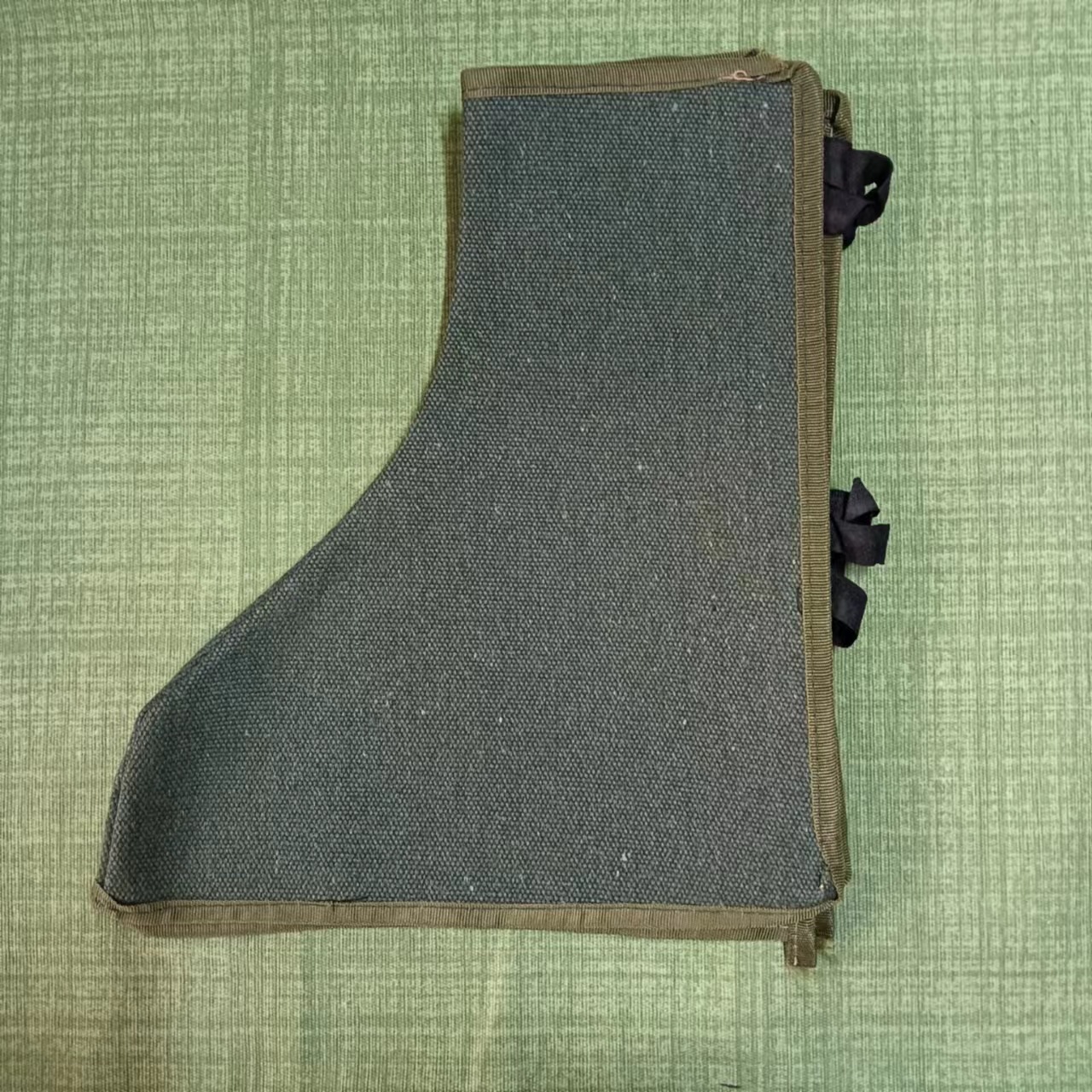 帆布护脚耐磨防烫隔热焊接护脚盖防尘防火花飞溅绿色耐脏帆布护脚