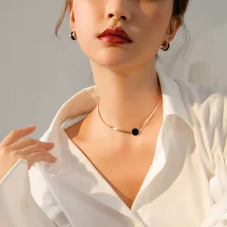 choker锁骨链女简约项链个性短款脖子饰品网红脖圈潮超仙气质颈链