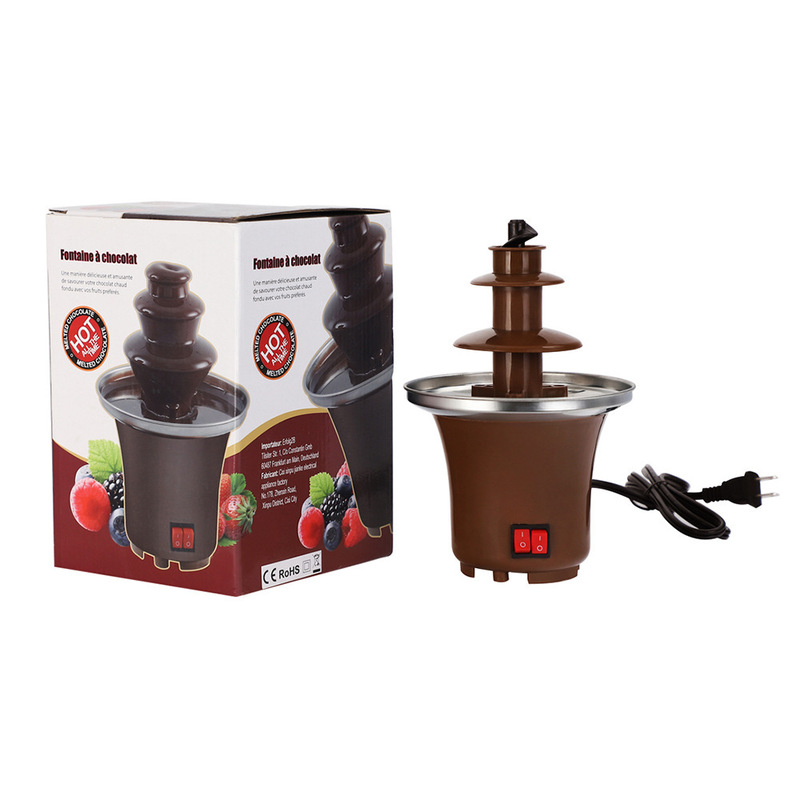 台所用品三層チョコレート噴水機溶融塔滝鍋物溶融機|undefined