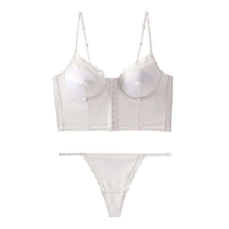 Conjunto de sutiã e calcinha costas nuas estilo boémio cetim_voghion.com