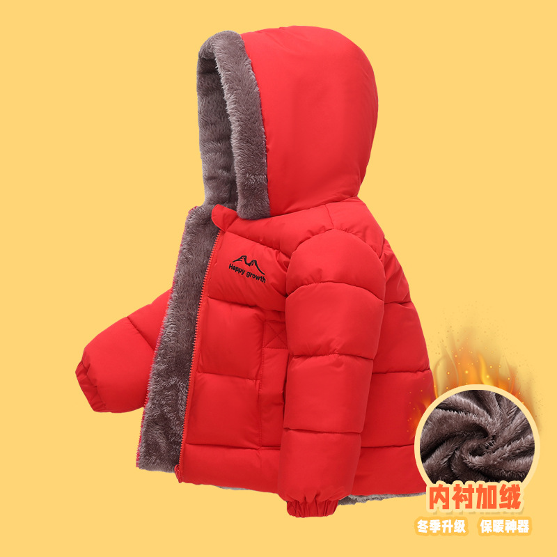 878 invierno nuevo niño doble cara usar ropa de algodón de lana para niños niñas chaqueta de algodón caliente para niños mayores