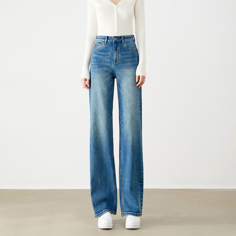 Turkey jeans female! Heavy high quality Washed Old Blue Slim Straight Leg Pants 005 Turkey jeans female! Heavy high quality Washed Old Blue Slim Straight Leg Pants 005