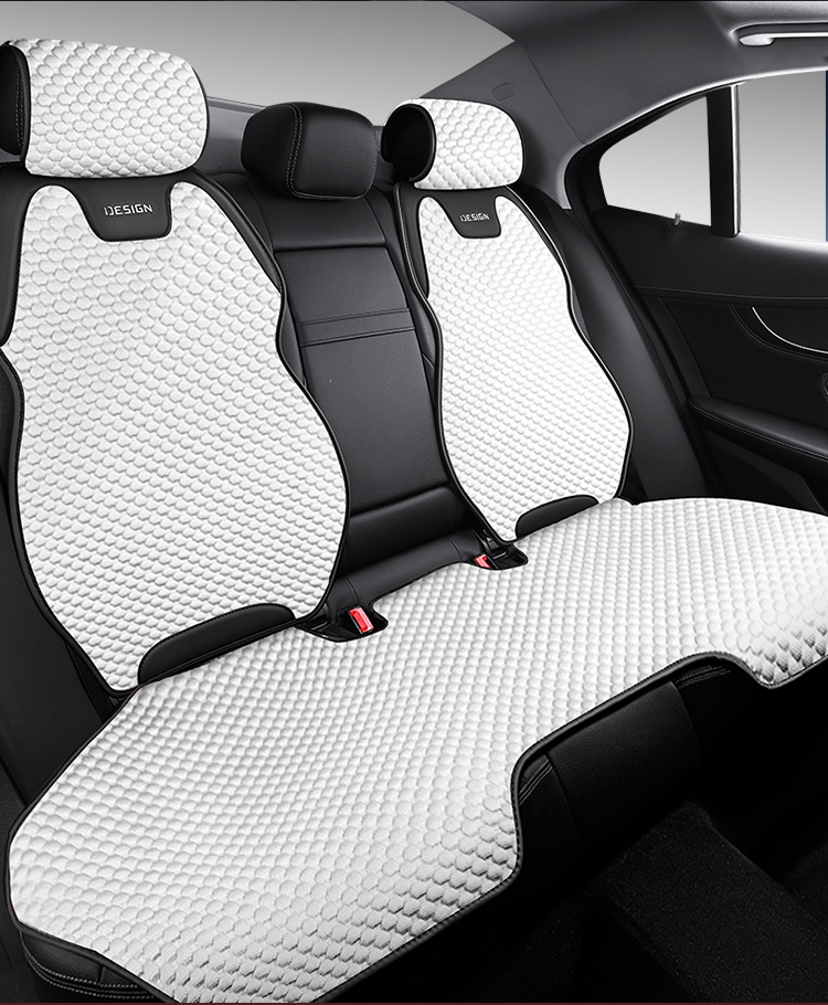 2024 New Ice Bean Four Seasons Non-Slip Saddle Car Seat Cushion