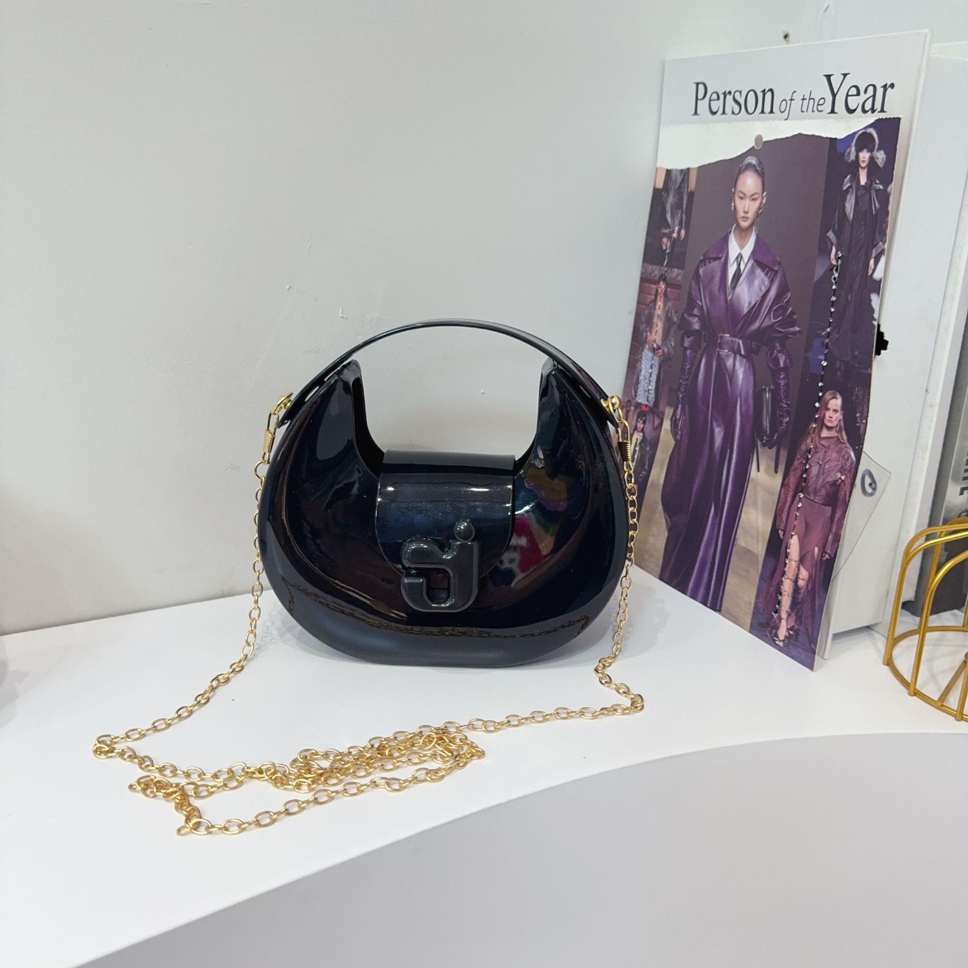 2025 nuevo estilo transfronterizo venta caliente j letra gelatina bolso portátil de un solo hombro diagonal para niños bolso de PVC monedero