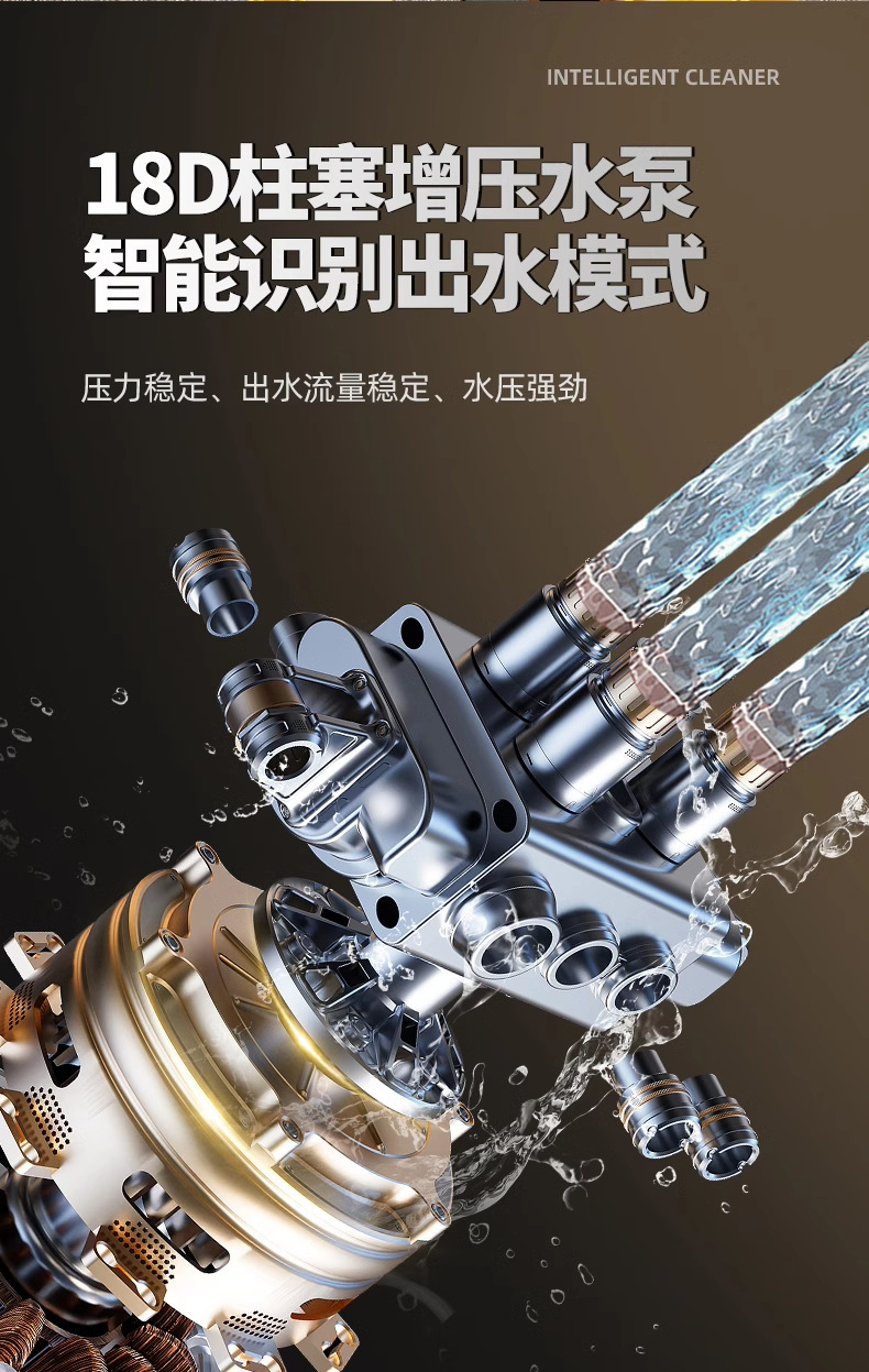 Customized Strong Pressurized Car Washing Machine Household Portable Rechargeable High-Pressure Water Gun Lithium Battery Water Pump Wireless Cleaning Artifact