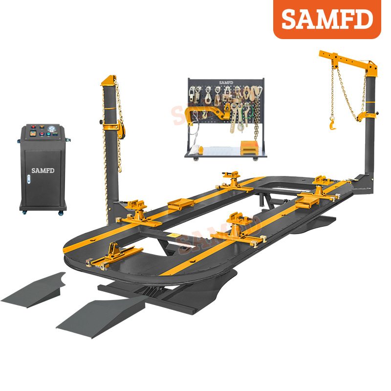 SAMFD instrumento de calibración de vigas de automóviles de alta eficiencia, fábrica de reparación de equipos de reparación de chapa metálica, fábrica de origen de reparación de depresión