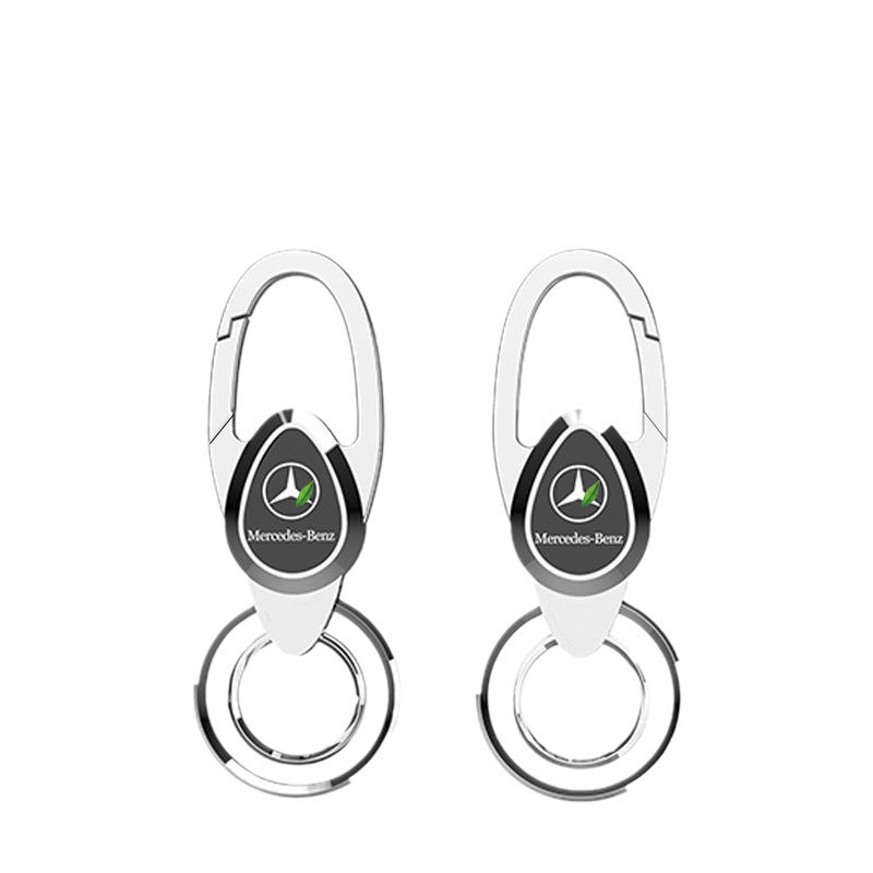 Colgante de llavero de coche para hombre, colgante de anillo de hebilla colgante de cintura de metal creativo, llavero de negocios simple de alta gama