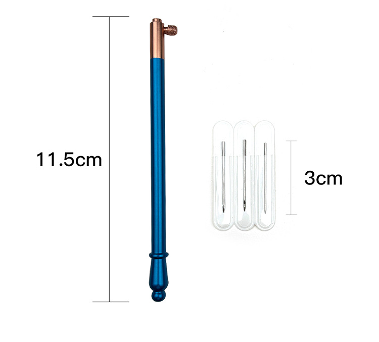 Herramienta de bordado francés transfronterizo Mango de haya Bordado francés Ganchillo Anverso y reverso Lentejuelas con cuentas Gancho hecho a mano