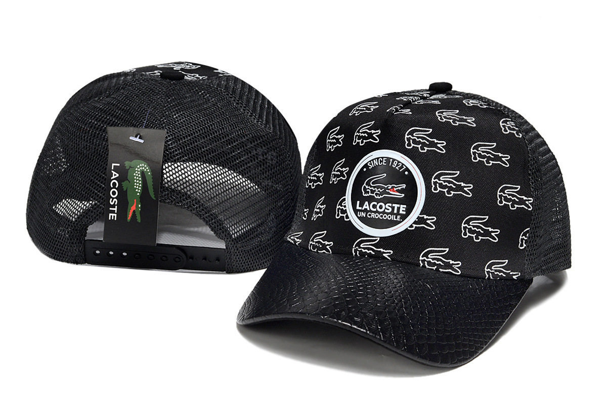 Lacoste Since 1927 Un Crocodile Cap Black