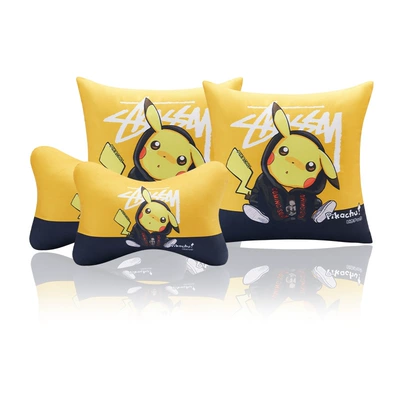 Headrest set pair bone pillow cute - daze-pickup-pillow-four-piece-set-2-headrest-2-pillow