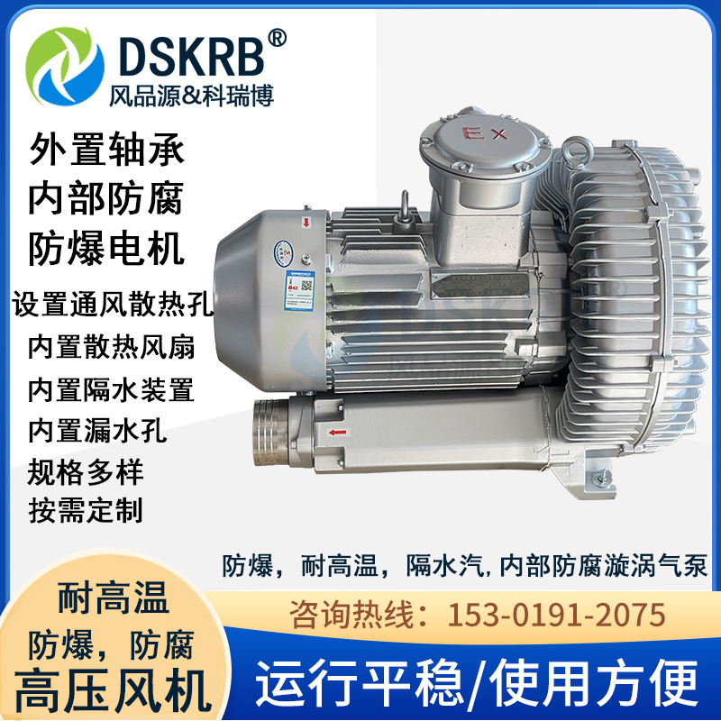 批发零售长期供应矿用防爆 双叶轮高压气泵 三叶轮高压鼓风机厂家